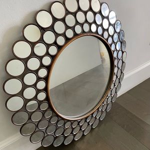 Sunburst multiple round mirrors Wall Mirror Decor